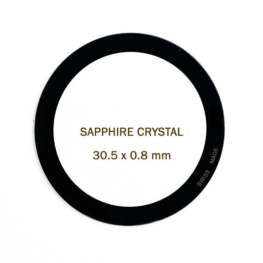 Sapphire Crystal Size 30.5 MM Thickness 0.8 fit Movado Watch Model 84.c6.882.2a