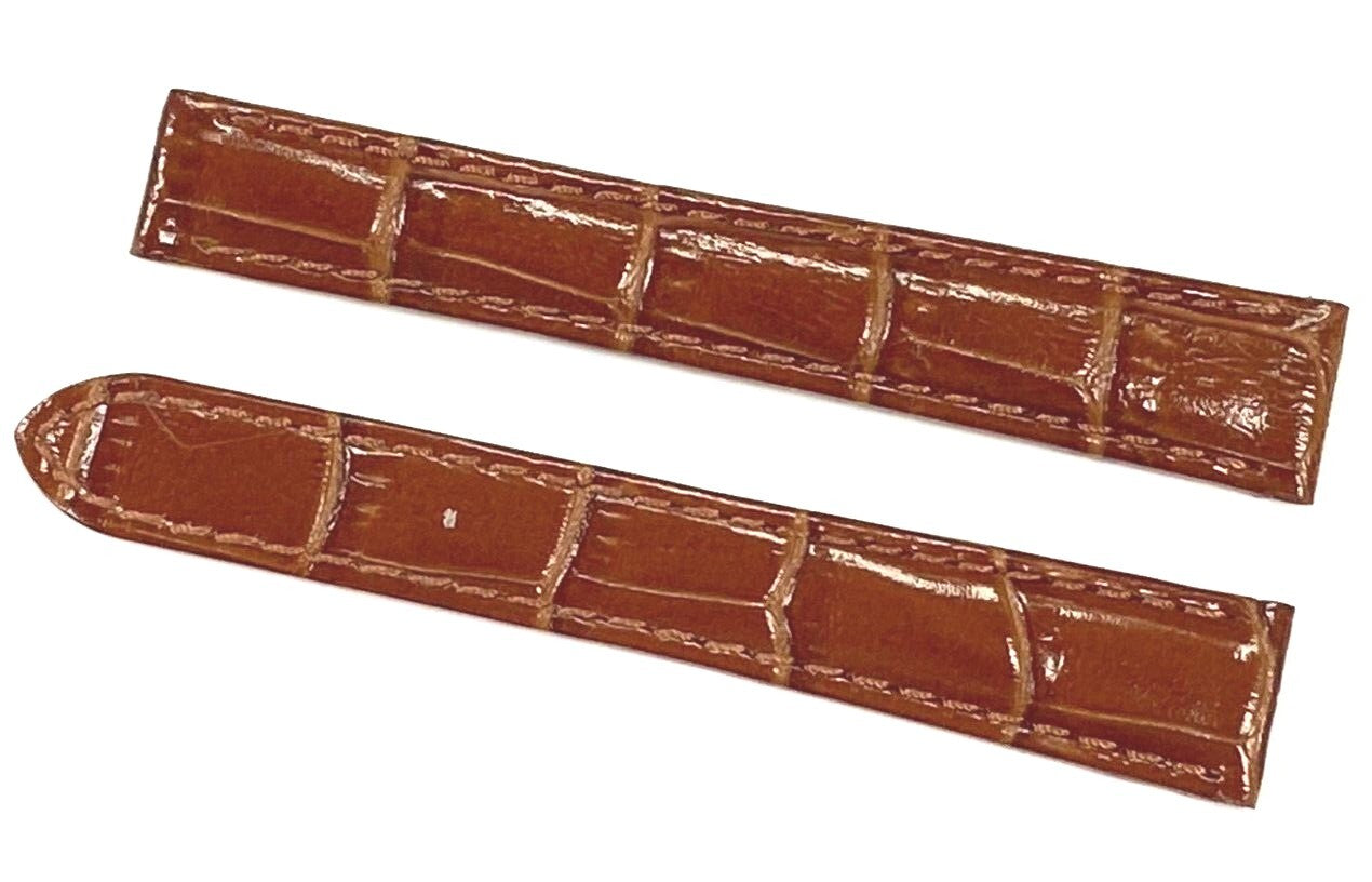 Watch Band Genuine Leather Alligator Grain fit Cartier Watch  20x18MM