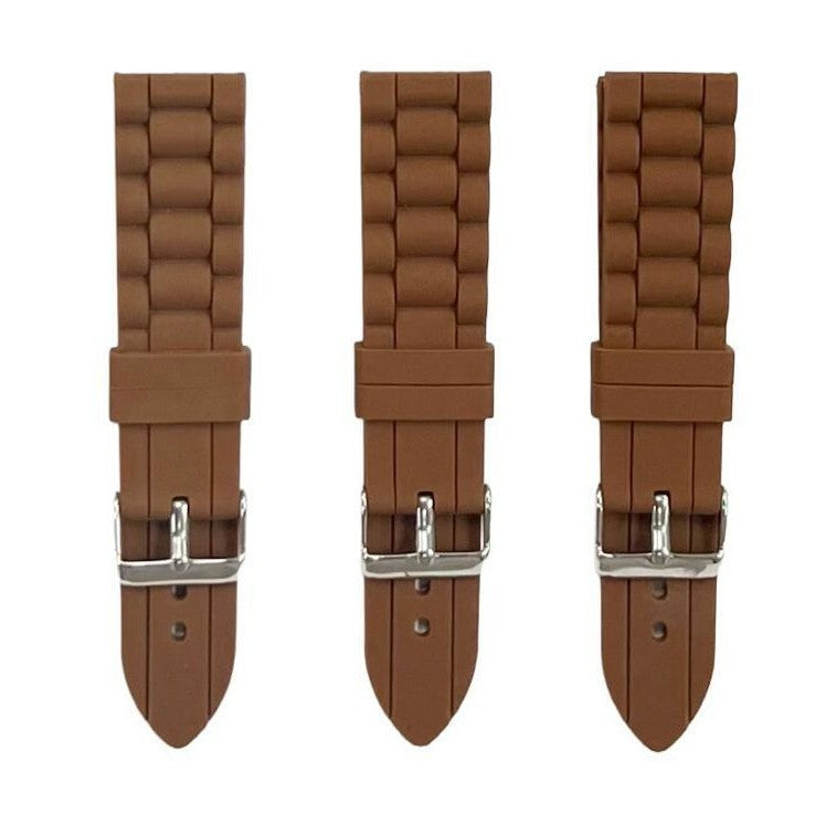 Premium Quality Soft Silicone Rubber Textured Sport Watch Band 22mm&24mm