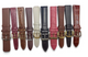 LIMITED LOT OF 10 WATCH LEATHER BANDS MIX SIZE STYLE AND COLORS 16-20mm