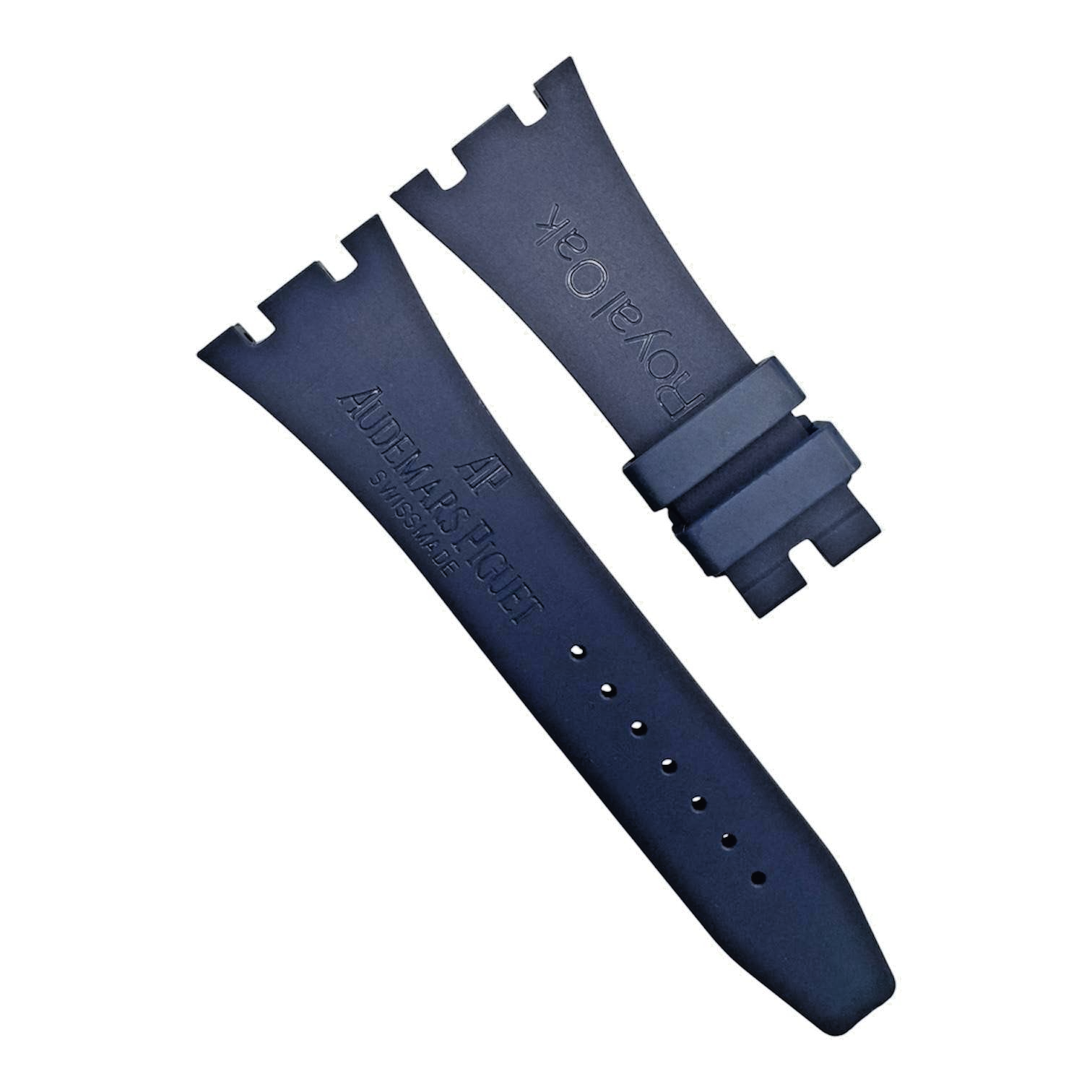 High-Quality Dark Blue Rubber Watch Band – 27mm for AP Watches | No Buckle