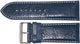 WATCH BAND D.BLUE GENUINE LEATHER 30MM PADDED,WHITE STITCHES SOFT( HIGH QUALITY)