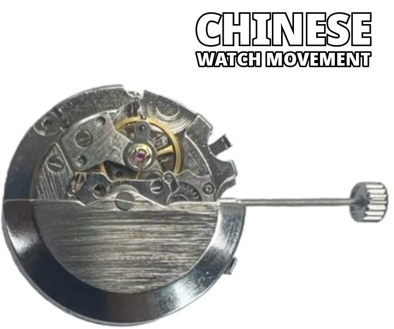 Automatic Chinese Watch Movement TY6S 6Hands Overall Height 8.6mm