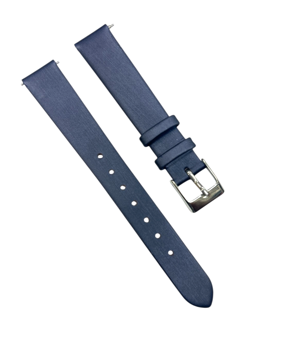 Satin Watch Band w Quick Release pin Blue (12mm, 14mm, 16mm, 18mm, 20mm)