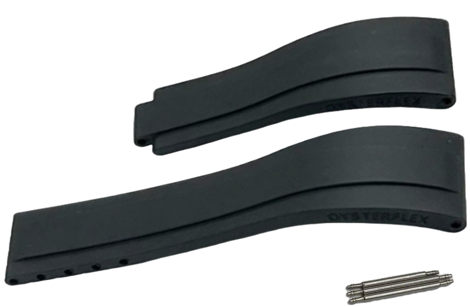 ROLEX Black OYSTERFLEX Watch Band 20MM Fit SUBMARINER, Rolex Deepsea & others