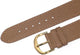 Watch Band Flat Genuine Leather 18mm,20mm L.Brown (Tan) ( A1 Quality)