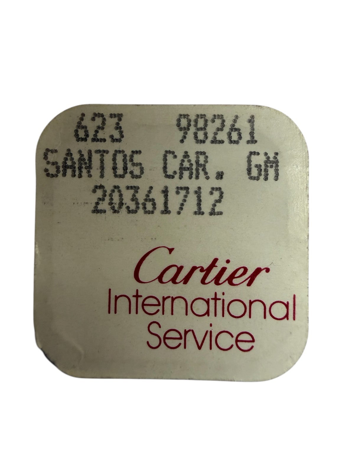 Authentic Cartier Santos CAR GM Screw – Ref. 20361712 / 656 98261 (Open Package)