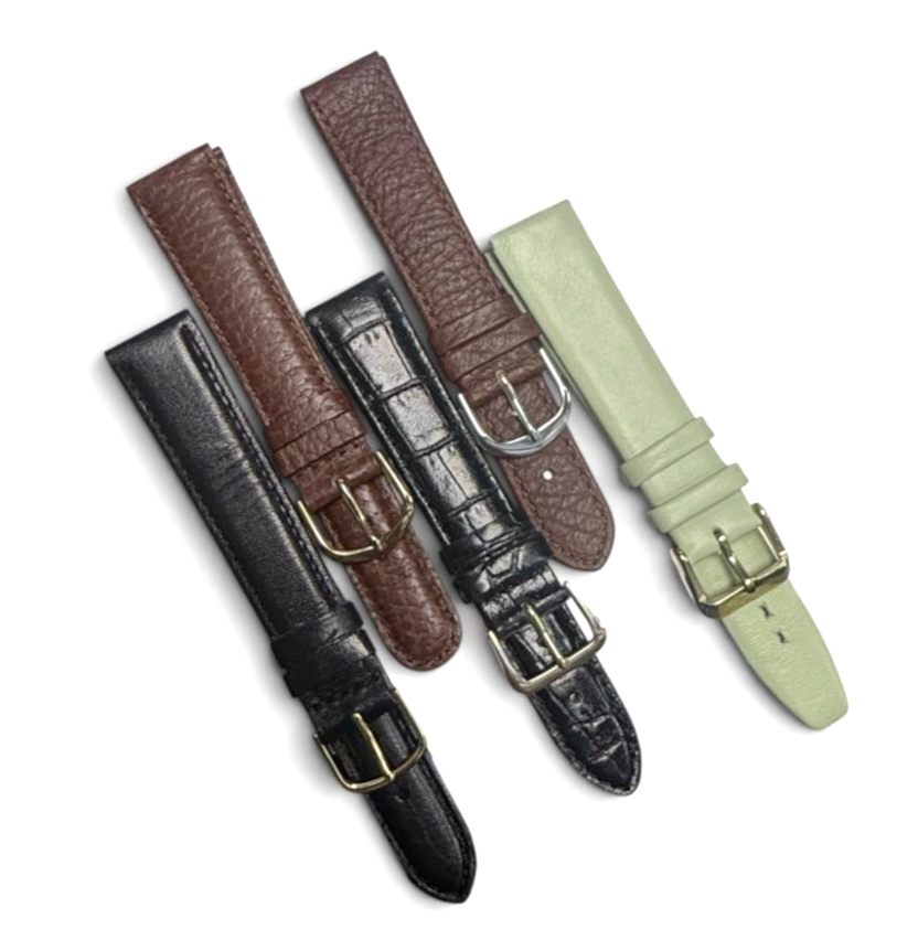 LOT OF 10 WATCH BANDS MIX SIZE STYLE AND COLORS 16/ 18/19/20mm