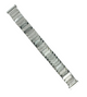 18MM Silver Tone Classic Ribbed Stretch Stainless Steel Watch Band