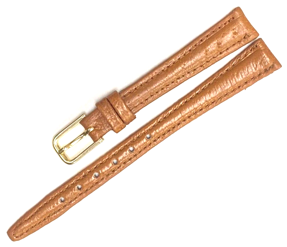 Watch Band Genuine PIGSKLIN Leather TAN Padded 12mm Best Quality