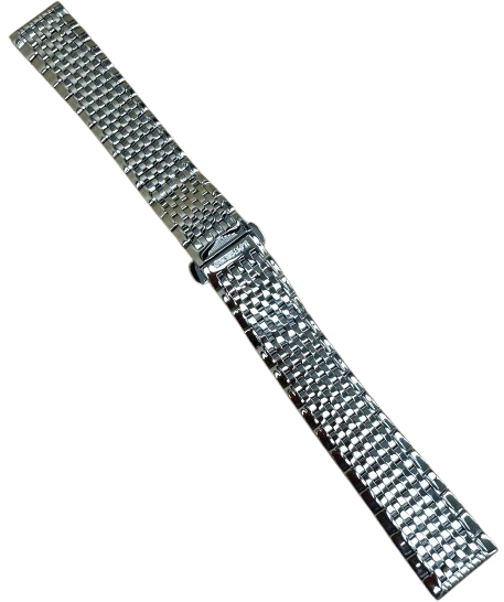 18mm Silver Stainless Steel Watch Strap – Replacement Band for Longines Watches