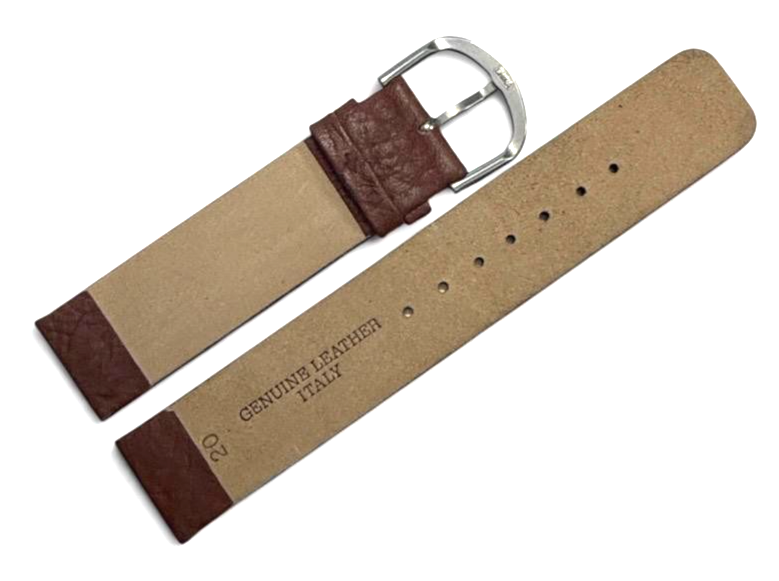 Genuine Leather   Watch Strap Band Brown color -20mm