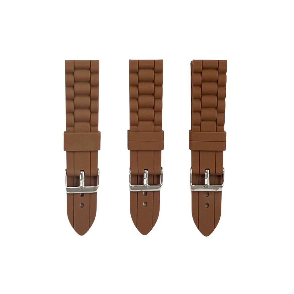 Premium Quality Soft Silicone Rubber Textured Sport Watch Band 22mm&24mm