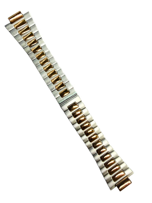 25mm Stainless Steel Yellow Gold 2 Tone Watch Band Suitable for Patek Philippe