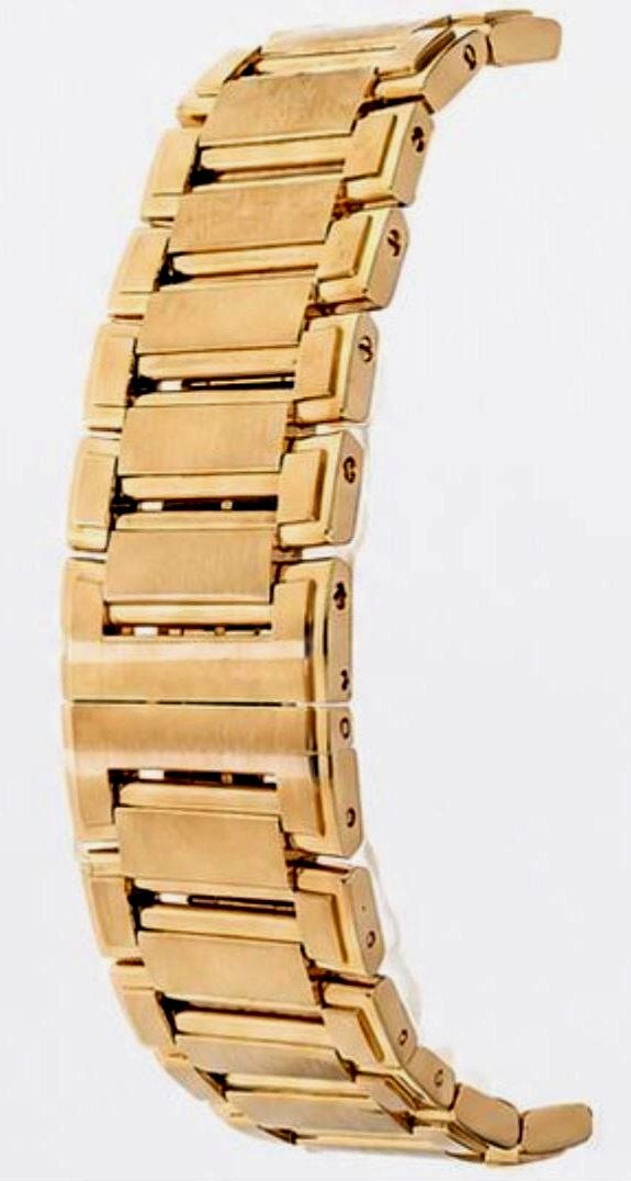 22MM INGERSOLL Textured Gold Tone Stainless Steel Band with fold over clasp