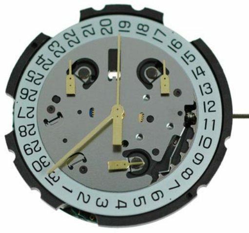 Watch Movement ETA G10.211/212 Quartz Movement Date At 3:00 Overall Height 7.4mm