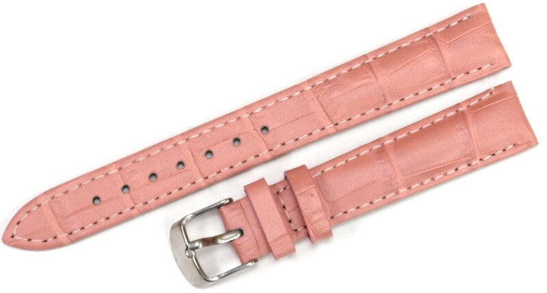 Watch Band Genuine Leather 16,18,20,22,24MM Pink Padded (Excellent Quality)