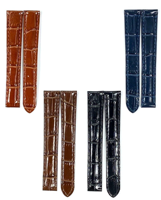 Watch Band Genuine Leather Alligator Grain fit Cartier Watch 14x12MM
