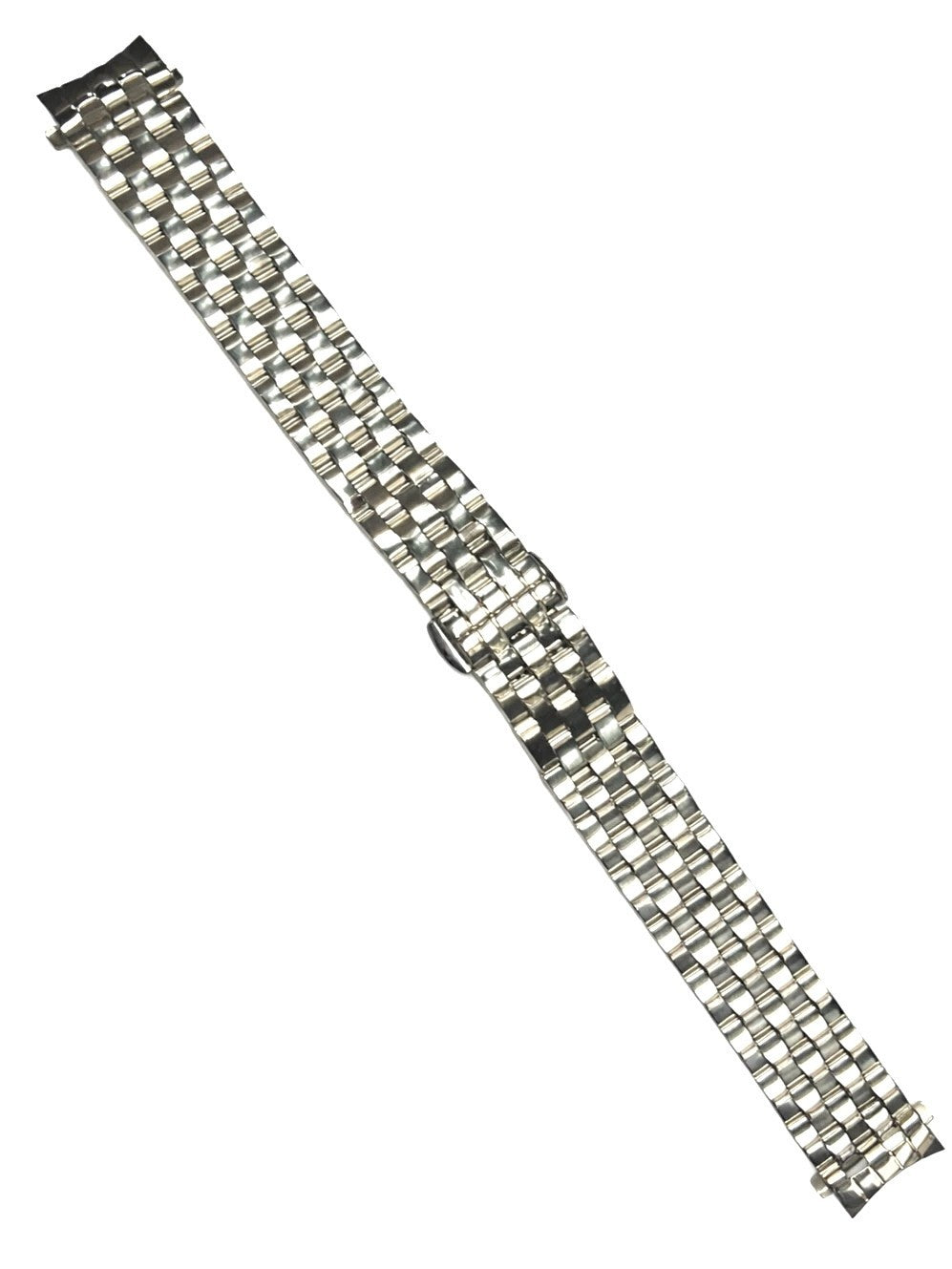 Top Quailty,Stainless Steel Silver-tone Curved end Band 17mm for Highend Watches