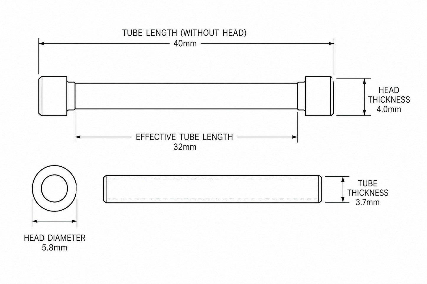 Screw Lugs (Pins) 40mm for Invicta Watch Bands (Silver,Gold,Rose-Gold,Black)