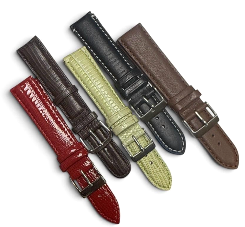 LOT OF 10 WATCH BANDS MIX SIZE STYLE AND COLORS 18/20mm