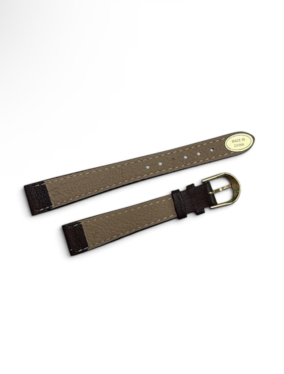 Quality Genuine Leather Brown Color Watch Band -12,14mm