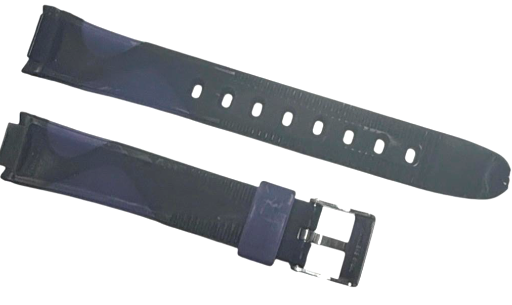 13MM RUBBER WATCH BAND BLACK COLOR DESIGN
