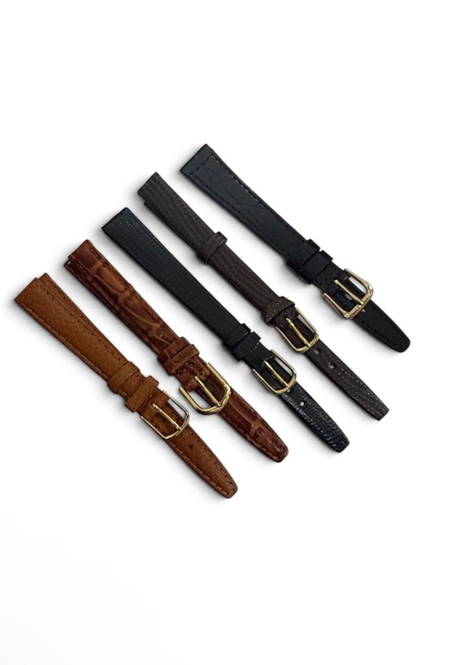 LOT OF 10 WATCH BANDS MIX SIZE STYLE AND COLORS 10/11/12/13MM