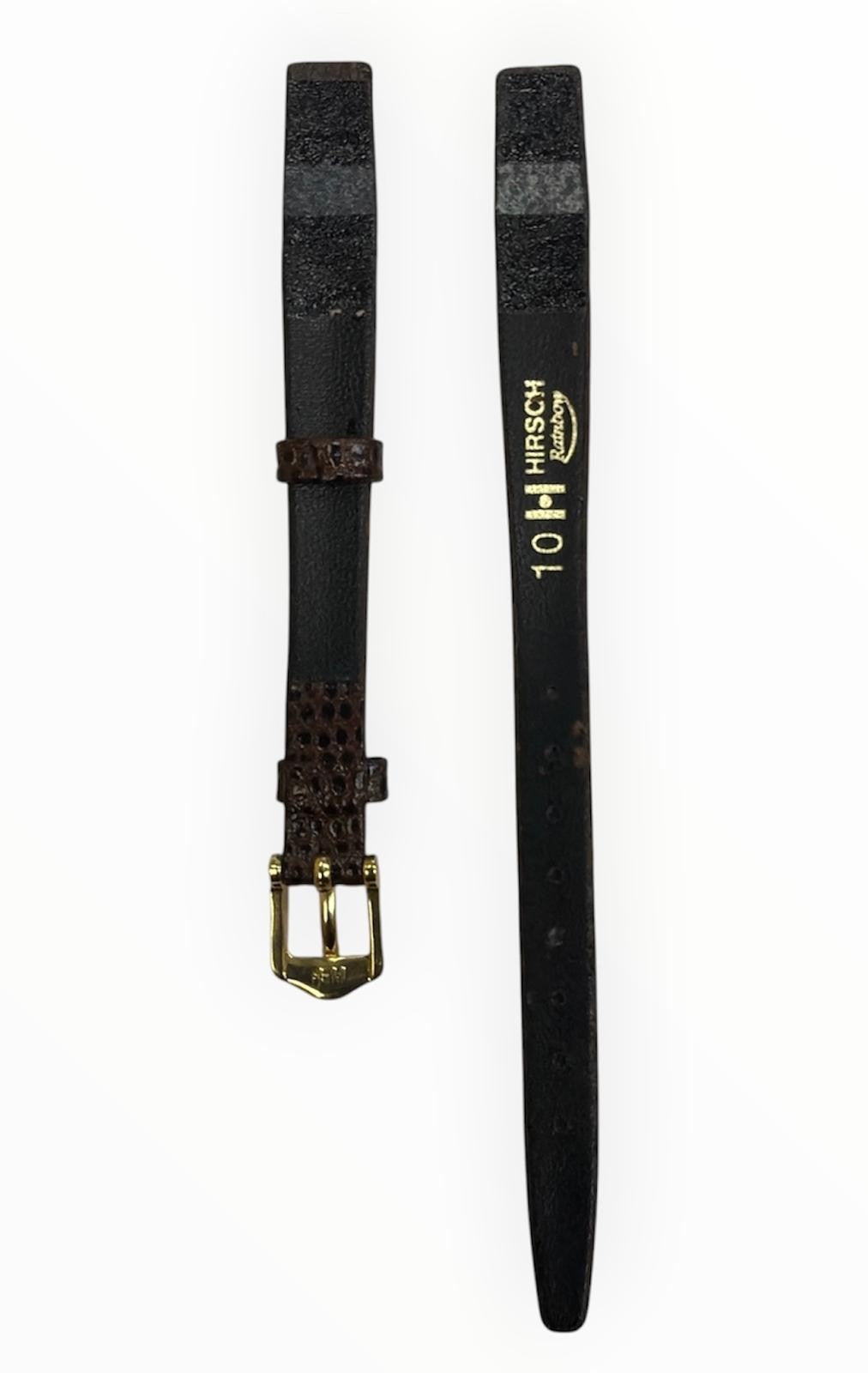 10mm Lizard Grain Burgundy Open Ended Ladies Watch Band
