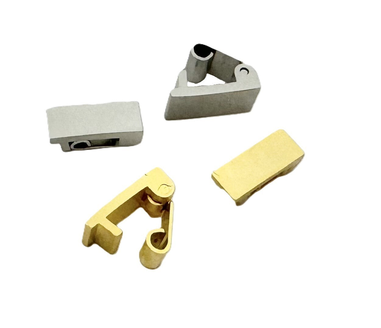 Watch Band Clasp Link Clasp Assortment 21Pcs. Yellow and White