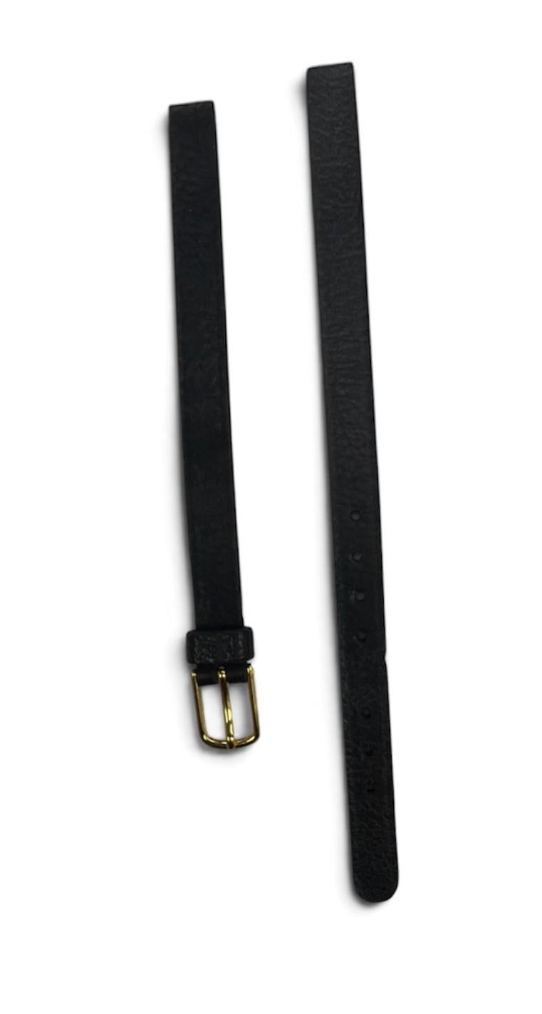 Hirsch- SPEIDEL  Saddle Leather Watch Band ,Open End 10mm- Black -Gold Buckle