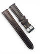 Genuine Calf Leather Dark Brown Watch Band with quick release pin 20 * 16 MM