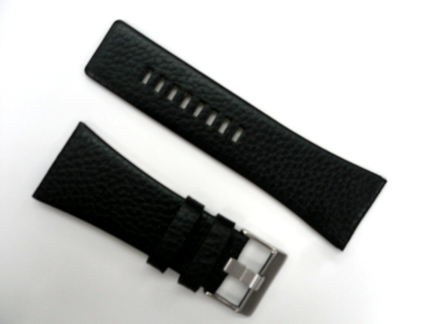 Watch Band Genuine Leather Black/ brown   26mm-34 mm