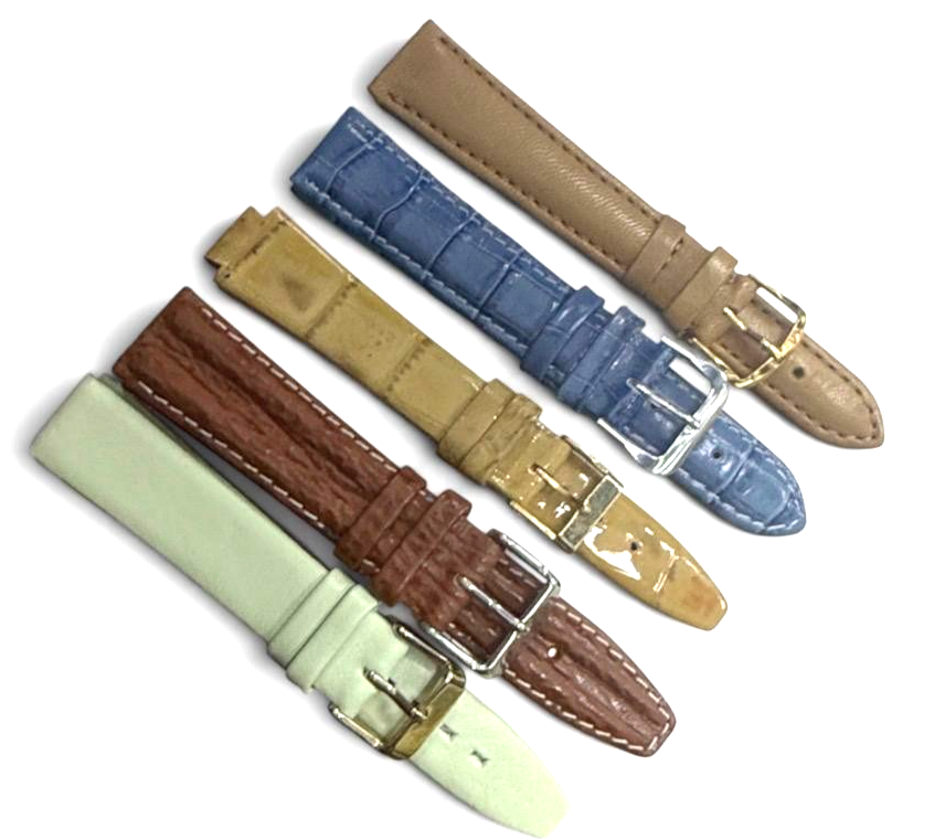 LOT OF 10 WATCH BANDS MIX SIZE STYLE AND COLORS 18/20mm