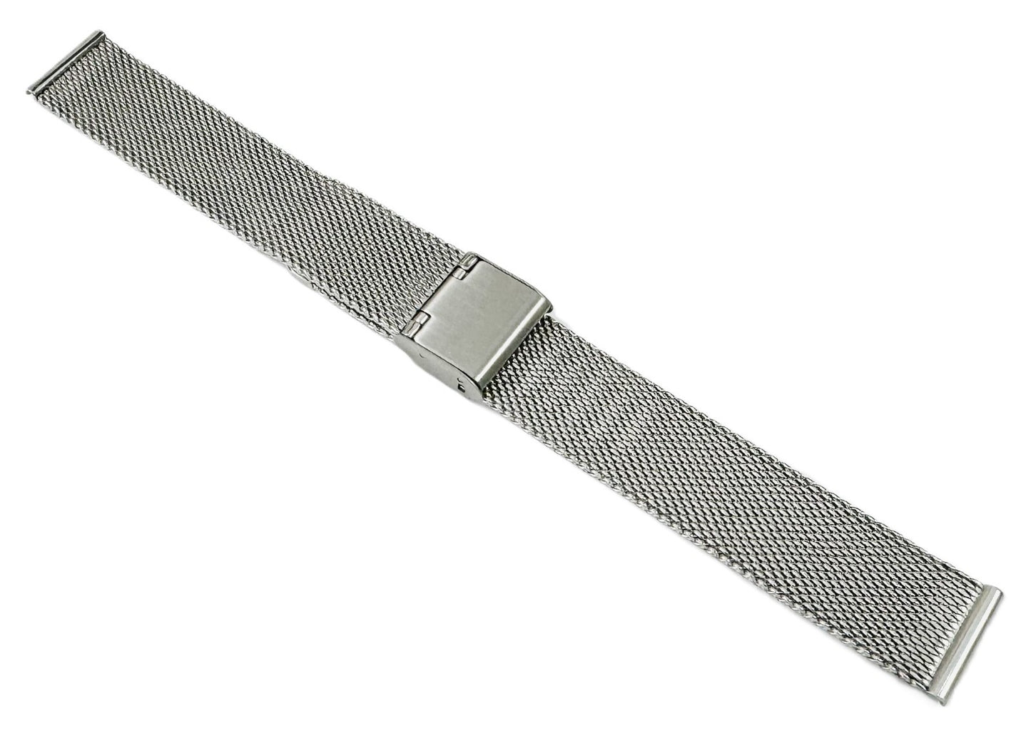 18mm Silver Color Timeless Milanese Mesh Stainless Steel Watch Band
