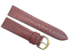 Vintage Downing Red Lizard Grain w Gold Tone Buckle Watch Band 20mm