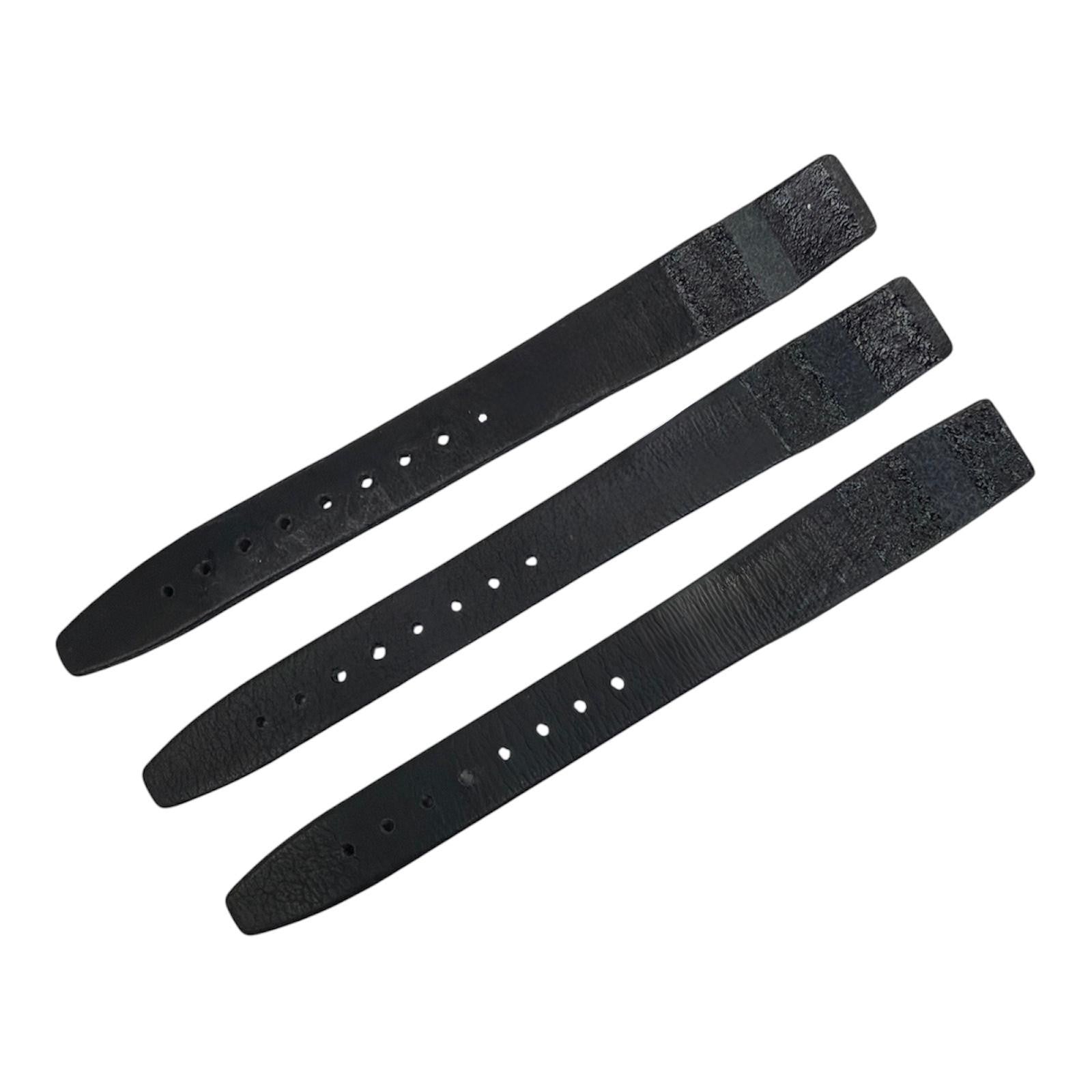 Watch Band Genuine Leather Lizard Grain Flat 14MM