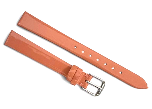 12mm Time King pink Genuine Leather Watch Strap Band