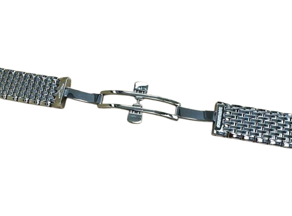 18mm Silver Stainless Steel Watch Strap – Replacement Band for Longines Watches