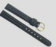 12mm Quality Genuine Leather Padded Dark Green Color Watch Band