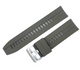 22 MM Rubber Silicone Sports Watch Band Quick Release Pin Gray Color