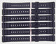 Lot of 6 Watch Bands 20MM PVC Black  fit Casio, Timex and Other Watches 1106