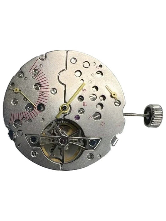Chinese Watch Movement Automatic Day Fly Back TY2504 3H, 2Eyes Date At 9:30