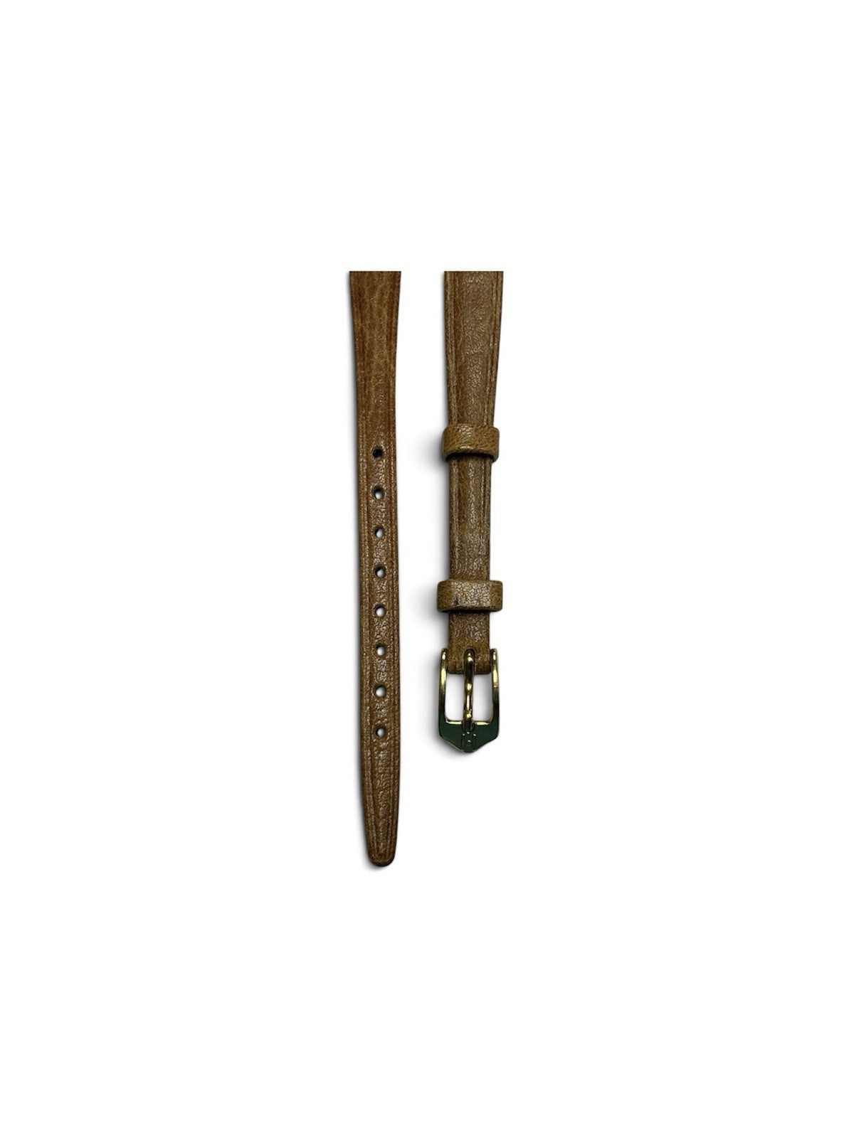 9mm Hirsch Ladies Camel Grain Tan Genuine Leather Watch Band