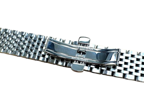 18mm Silver Stainless Steel Watch Strap – Replacement Band for Longines Watches