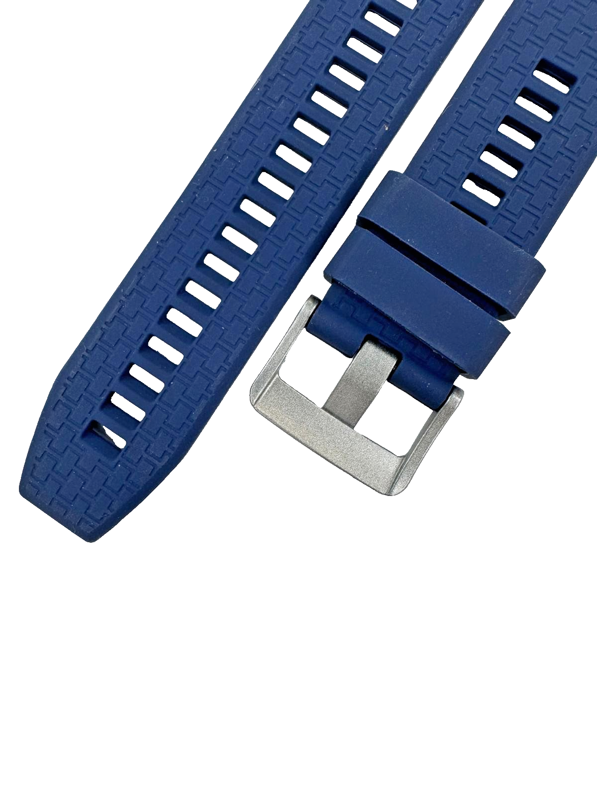 22 MM Rubber Silicone Sports Watch Band Quick Release Pin Navy Blue Color