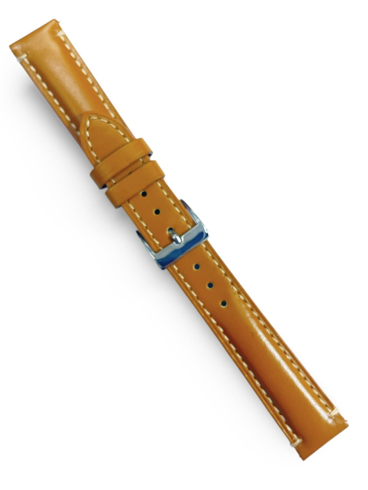 Genuine Calf Leather Tan Watch Band with quick release pin 22 * 18 MM