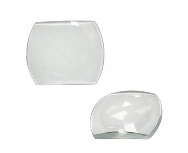 Generic Mineral Crystals INVICTA Rectangular (34.5×26.7)mm Magnified w/Flat Back