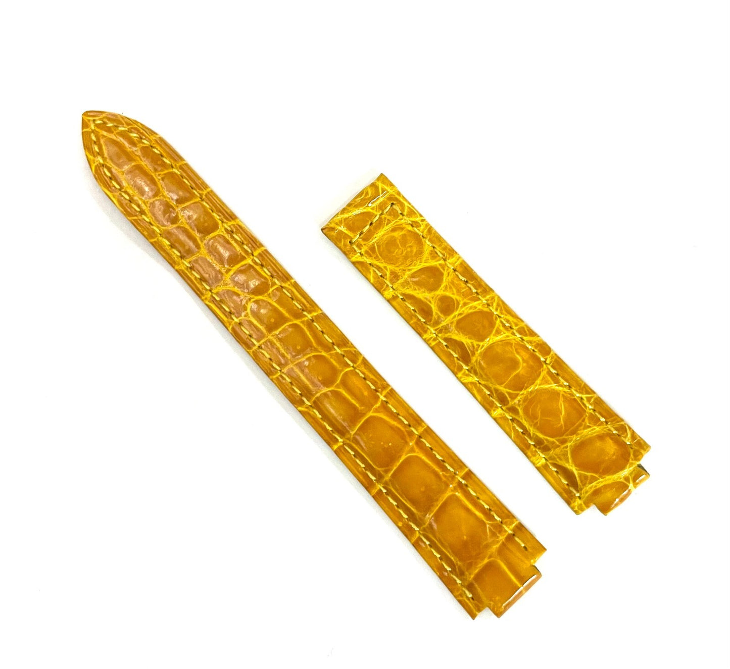 GENUINE ALLIGATOR WATCH BAND FOR CARTIER BLUE BALLOON 18MM TOP QUALITY