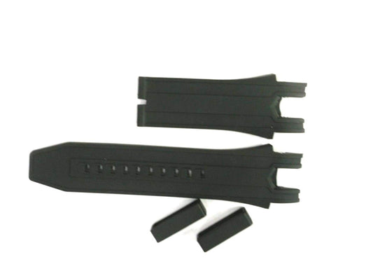 SILICONE RUBBER WATCH BAND FOR INVICTA WATCHES BLACK OF SIZE 26MM